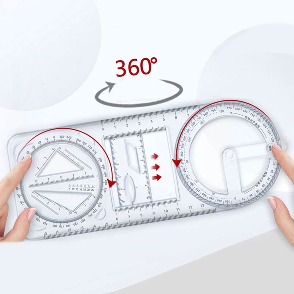 Multipurpose Geometric Ruler (Buy 1 Get 1 Free)