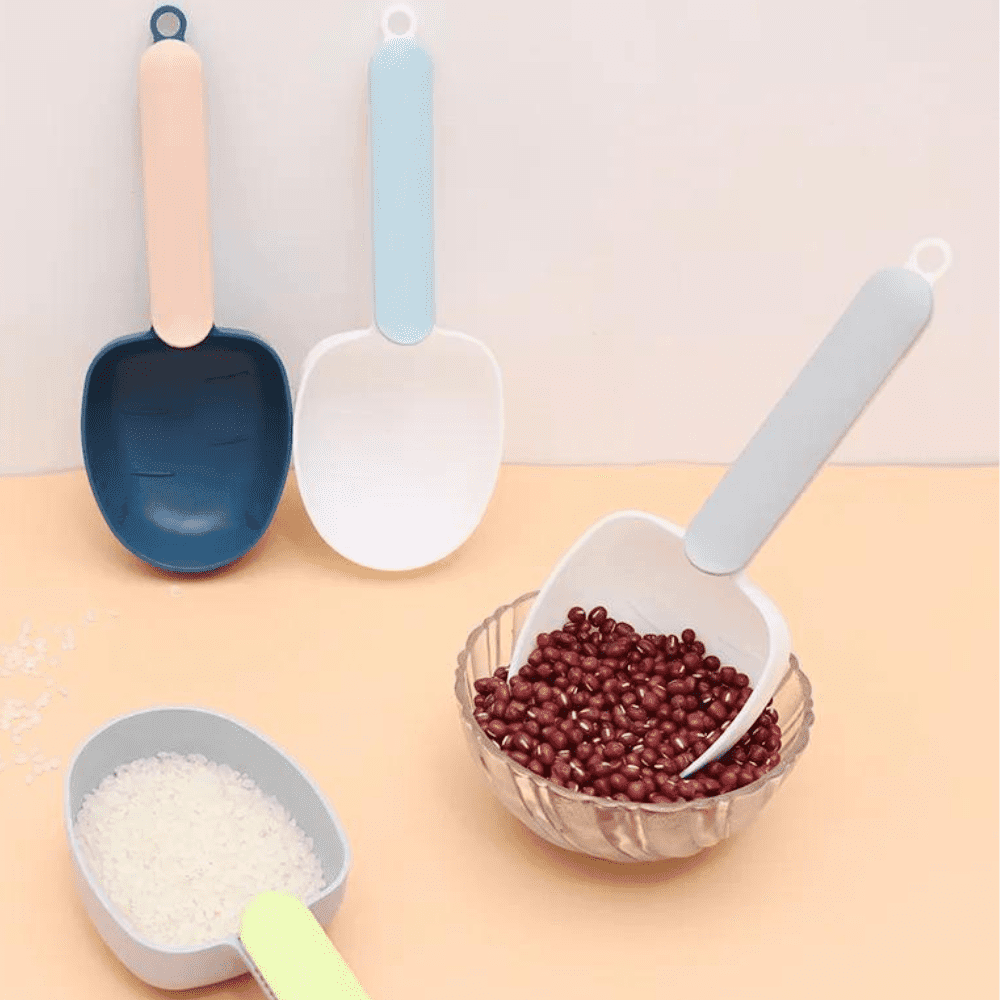 Multipurpose Kitchen Scoop With Clip (Pack Of 4)
