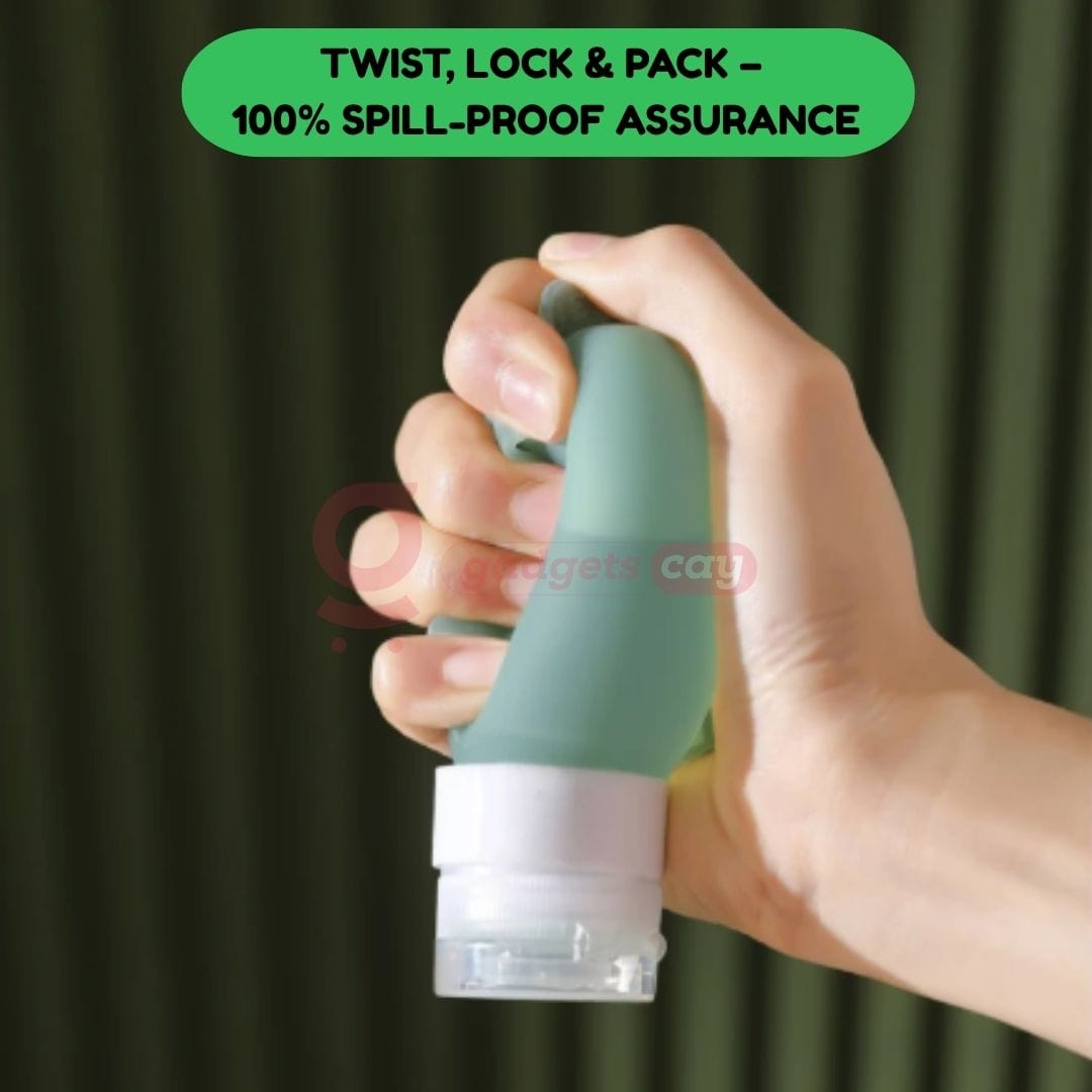 SquiGo™ Reusable Silicone Reusable Travel Tubes (Buy 3 Get 3 Free)