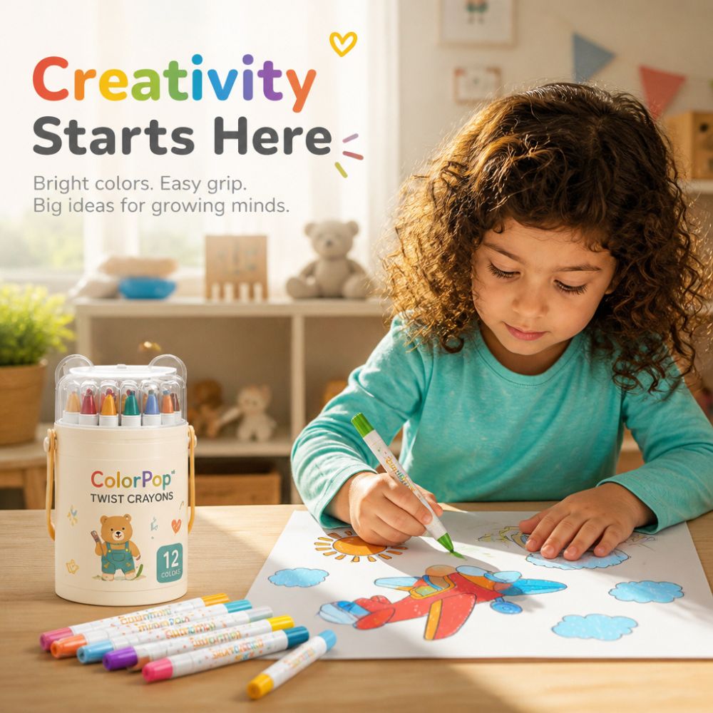 ColorPop™ Twist Crayons (12 Pcs)