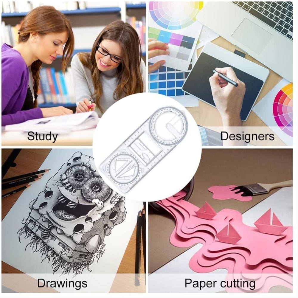 Multipurpose Geometric Ruler (Buy 1 Get 1 Free)