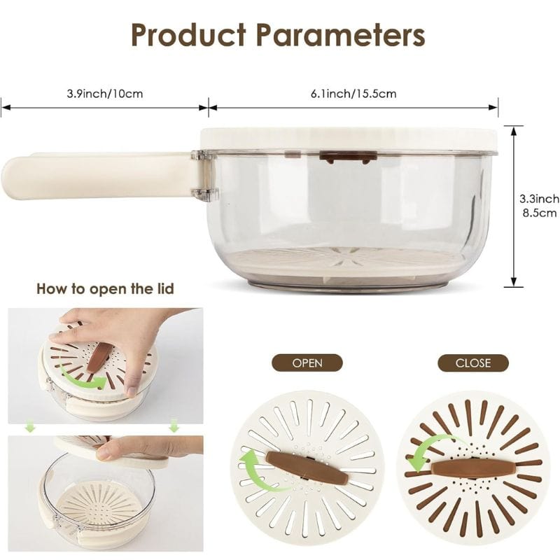 Multifunctional Fruit & Vegetable Drainer Bowl