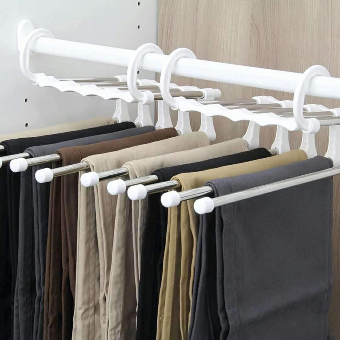 5 IN 1 STAINLESS STEEL WARDROBE MAGIC HANGER - GadgetsCay
