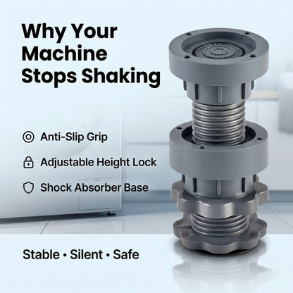 Washing Machine Adjustable Height Footpads (Pack Of 4)