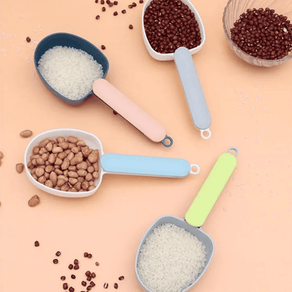 Multipurpose Kitchen Scoop With Clip (Pack Of 4)