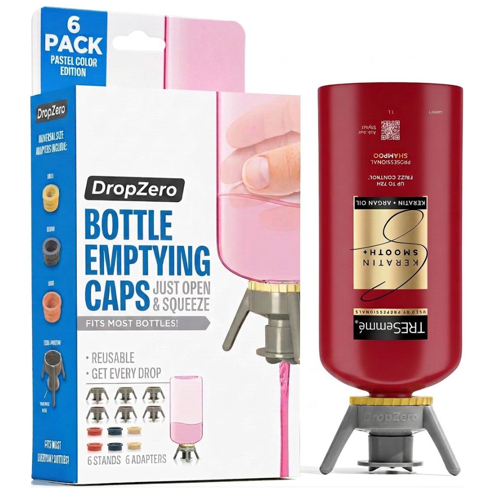 DropZero — Zero-Waste Bottle Kit | Works on Any Bottle | Pack Of 6