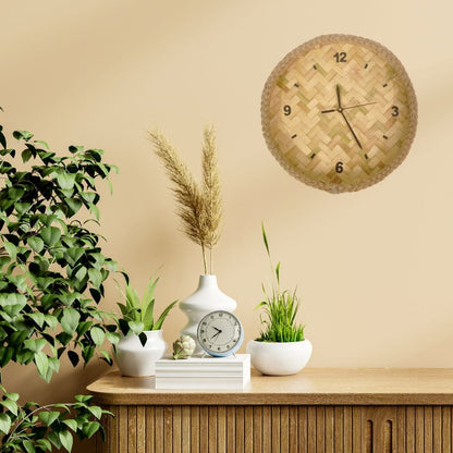 Handcrafted Bamboo Wall Clock