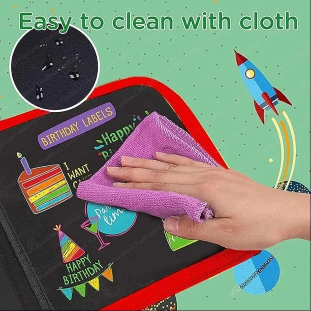 Reusable Doodle Book With 6 Color Water Pens