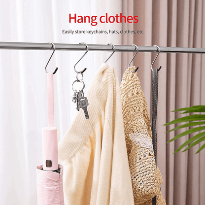 Unique S Shaped Hook For Hangers (Pack Of 5)