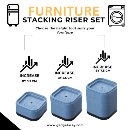 VersaLift Stacking Riser Set (Pack Of 4)