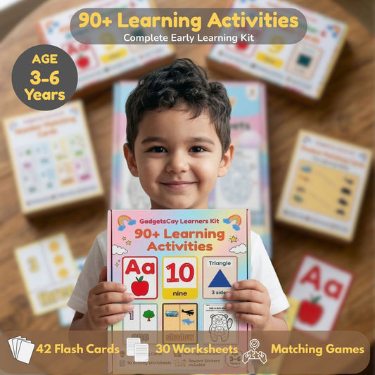 GadgetsCay 90+ Learning Activities Kit for Kids (Age 3–6)