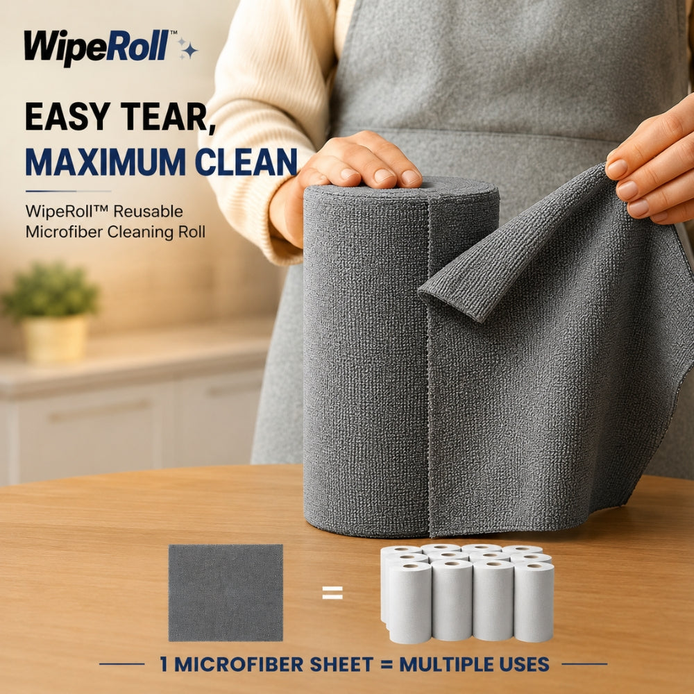 WipeRoll Reusable Cleaning Cloth | 4000 Times Washable | Buy 1 Get 1 Free