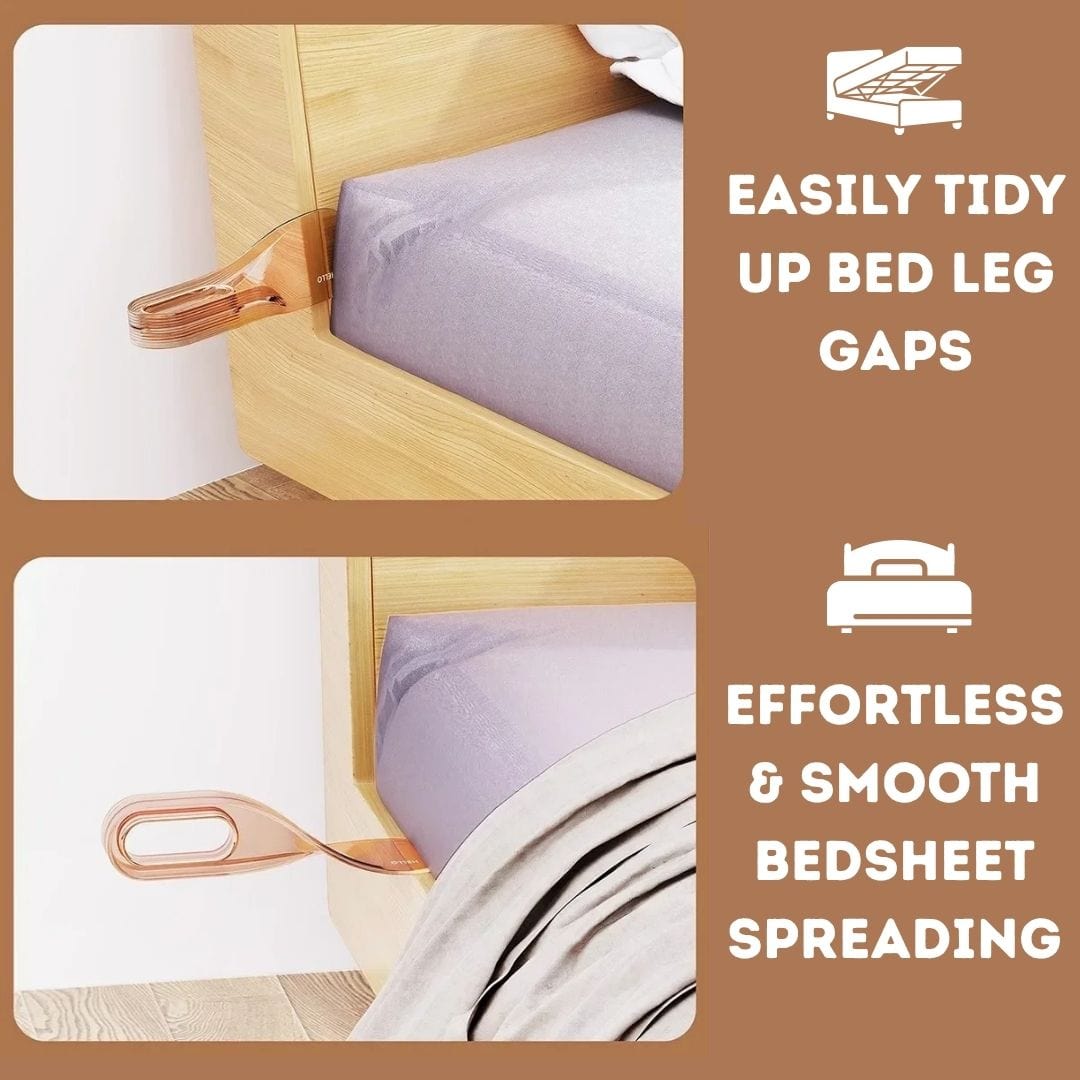 2-in-1 Mattress Raiser & Sheet Tucking Tool (Pack Of 2)