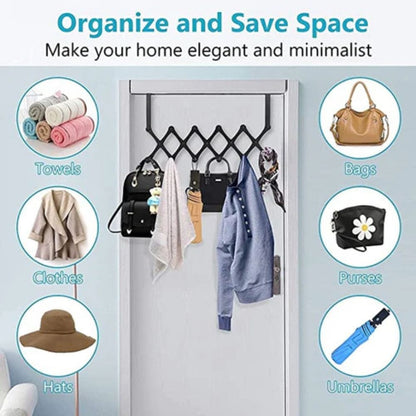 Foldable Utility Stainless Steel Door Hanger