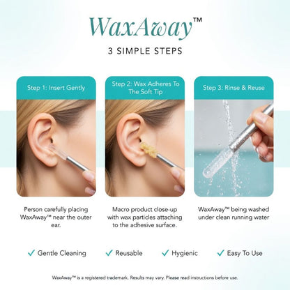 WaxAway Silicone ReUsable Ear Cleaner