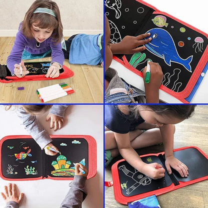 Reusable Doodle Book With 6 Color Water Pens