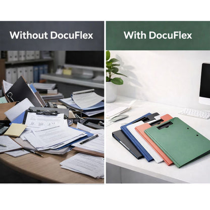 DocuFlex™ 360° A4 Organizer Pad File Folder (Dual Clip)