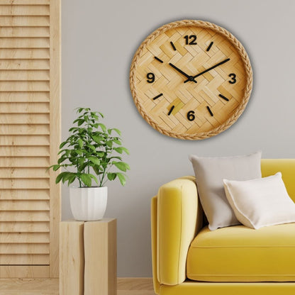 New Design Handcrafted Bamboo Wall Clock