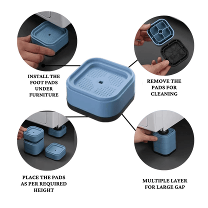 VersaLift Stacking Riser Set (Pack Of 4)