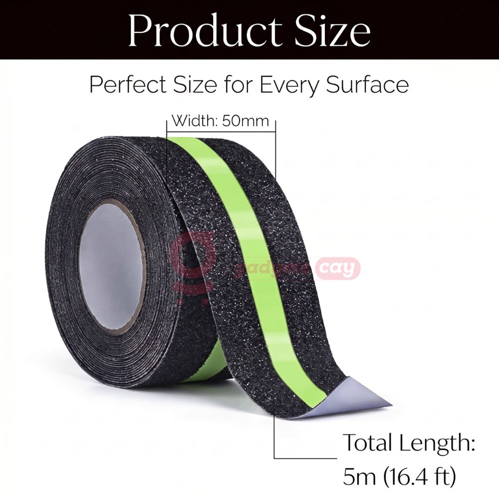 GlowGrip Anti-Slip Saftey Strips Tape (45 CM X 5 Meter)