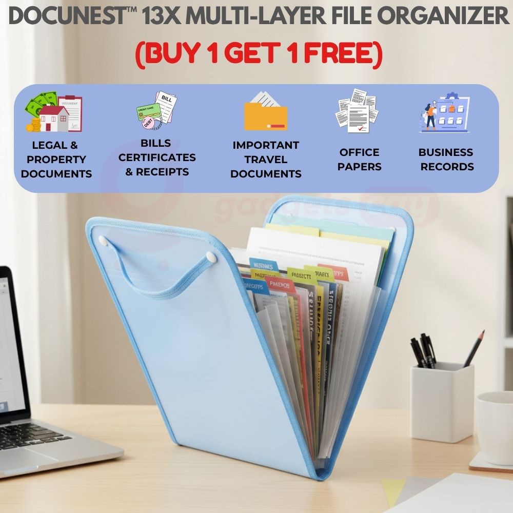 DocuNest™ 13X Multi-Layer File Organizer (Buy 1 Get 1 Free)