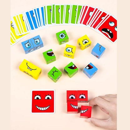 Crazy Puzzle Game For Kids ( 16 Blocks + 72 Playing Cards)