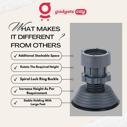 New Big Feet Adjustable Height Appliances FootPads (Pack Of 4)