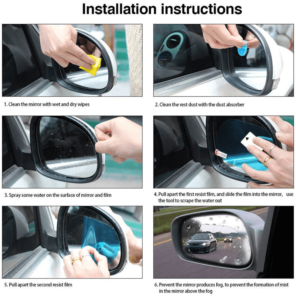 Universal Car Bike Waterproof Side Mirror Sticker GadgetsCay