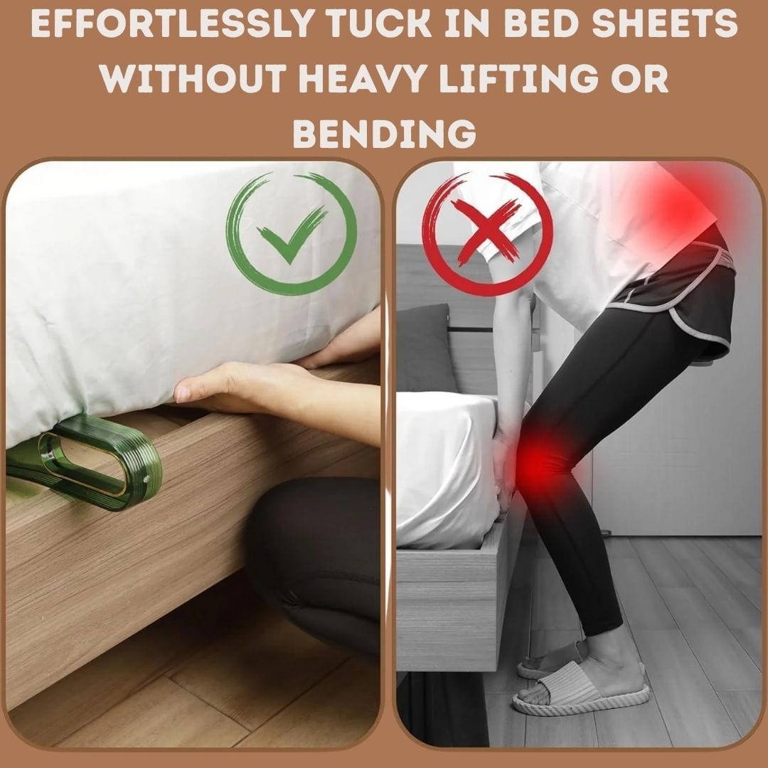 2-in-1 Mattress Raiser & Sheet Tucking Tool (Pack Of 2)