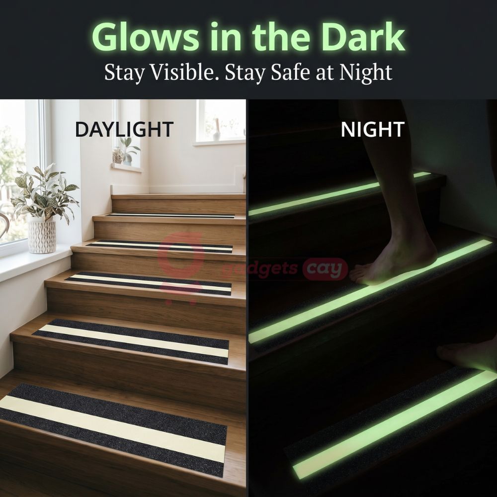 GlowGrip Anti-Slip Saftey Strips Tape (45 CM X 5 Meter)
