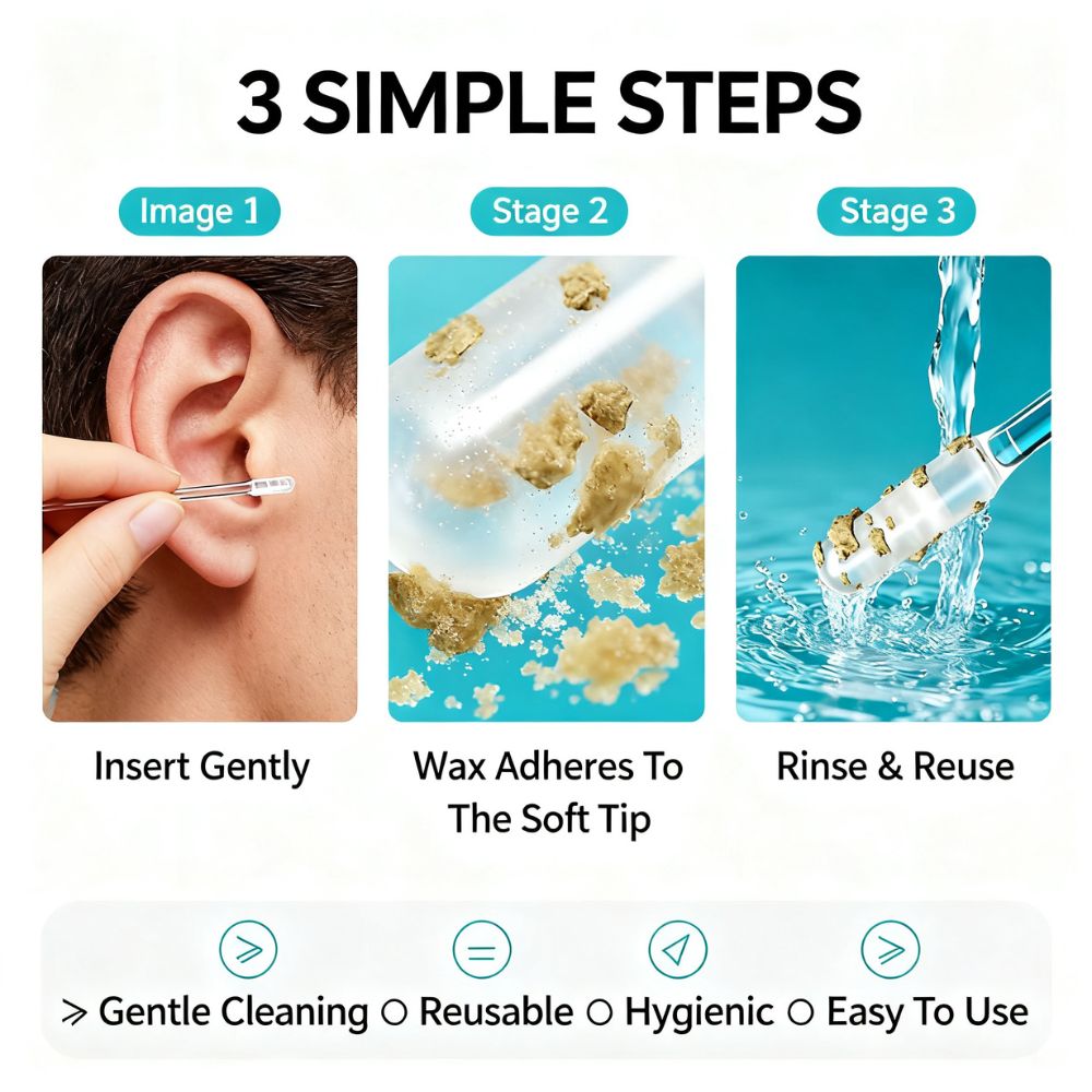 WaxAway Silicone ReUsable Ear Cleaner