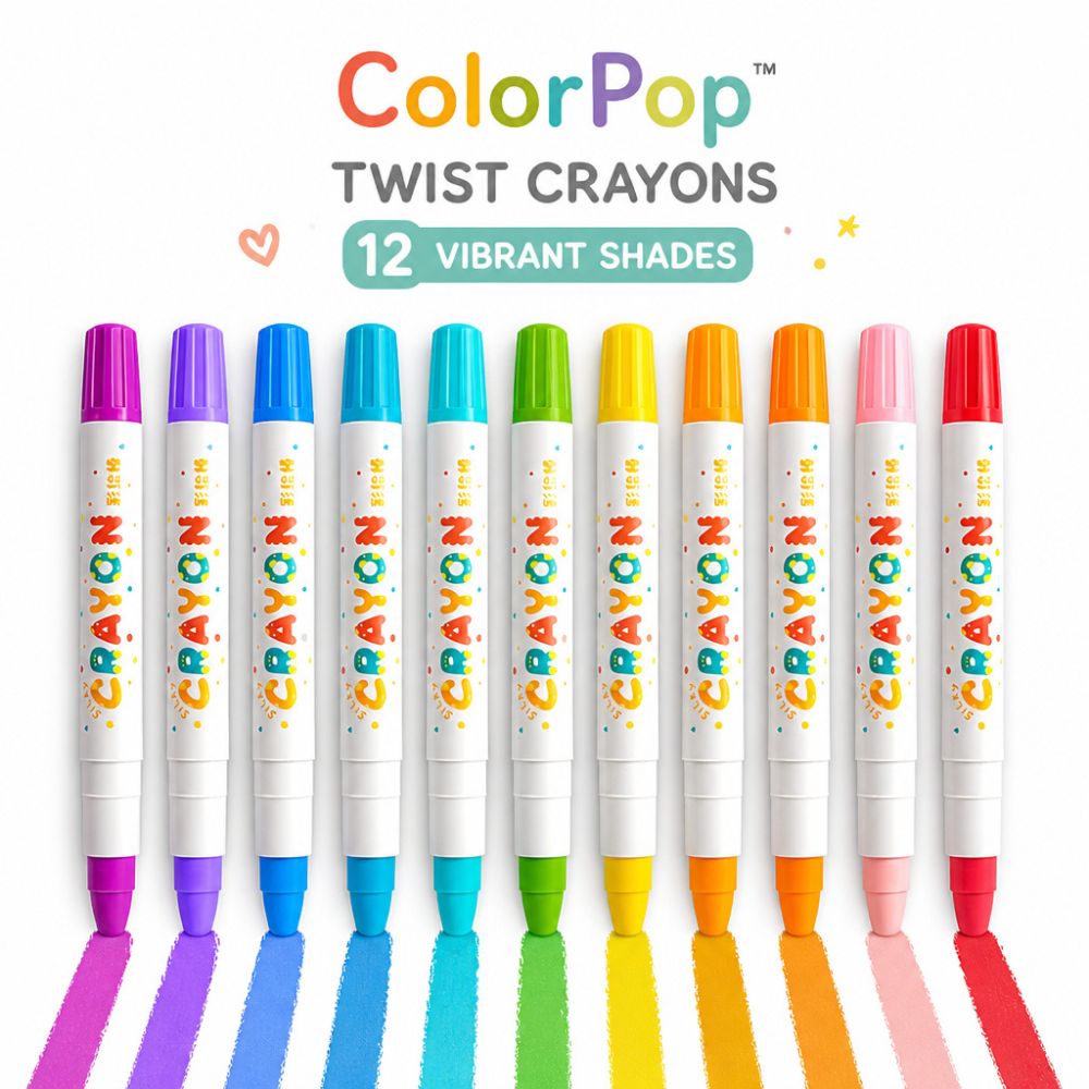 ColorPop™ Twist Crayons (12 Pcs)