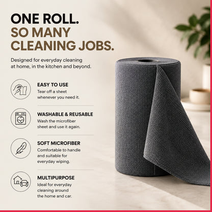 WipeRoll Reusable Cleaning Cloth | 4000 Times Washable | Buy 1 Get 1 Free