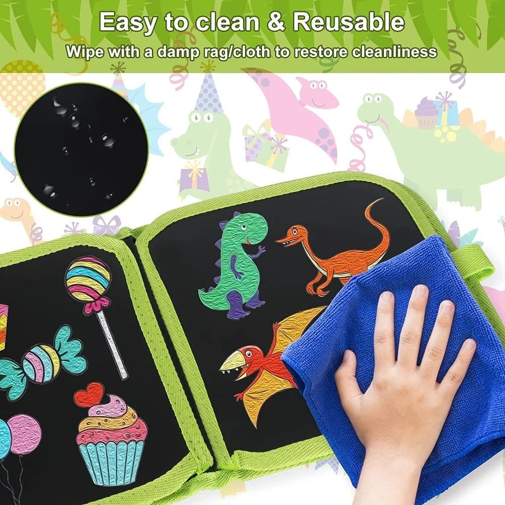 Reusable Doodle Book With 6 Color Water Pens