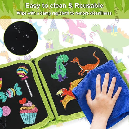 Reusable Doodle Book With 6 Color Water Pens