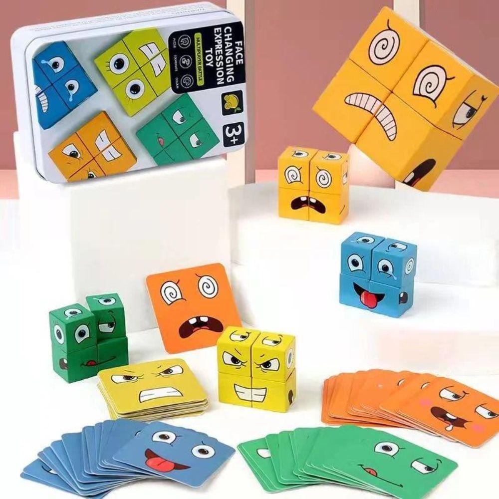 Crazy Puzzle Game For Kids ( 16 Blocks + 72 Playing Cards)