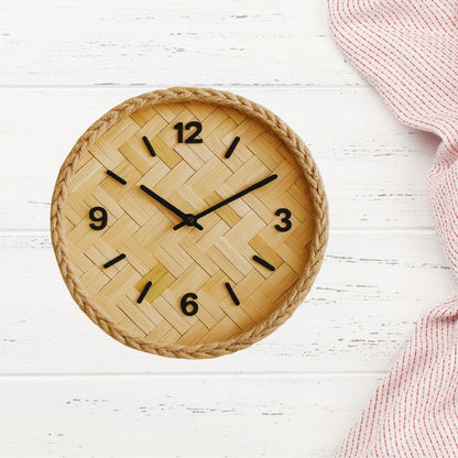 New Design Handcrafted Bamboo Wall Clock