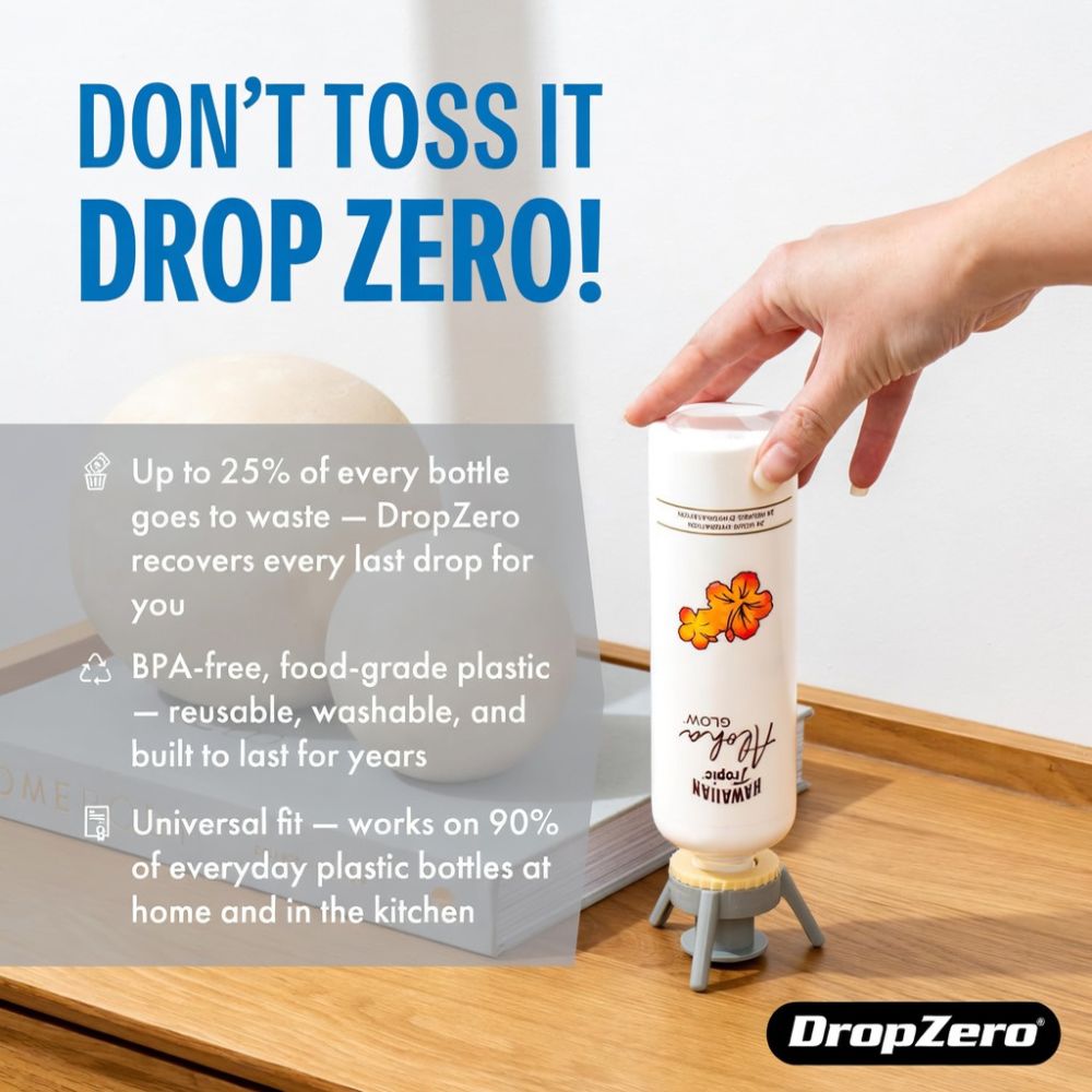 DropZero — Zero-Waste Bottle Kit | Works on Any Bottle | Pack Of 6