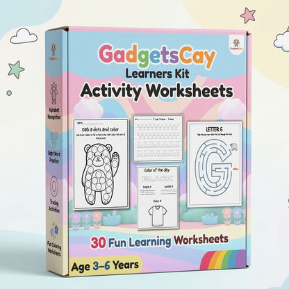 GadgetsCay 90+ Learning Activities Kit for Kids (Age 3–6)