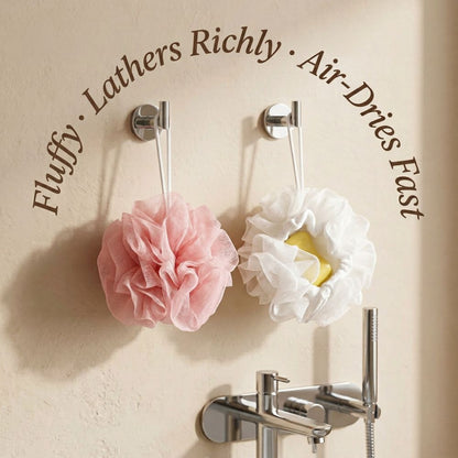 LatherBloom 2 In 1 Bath Spoung Loofah (Pack Of 2)