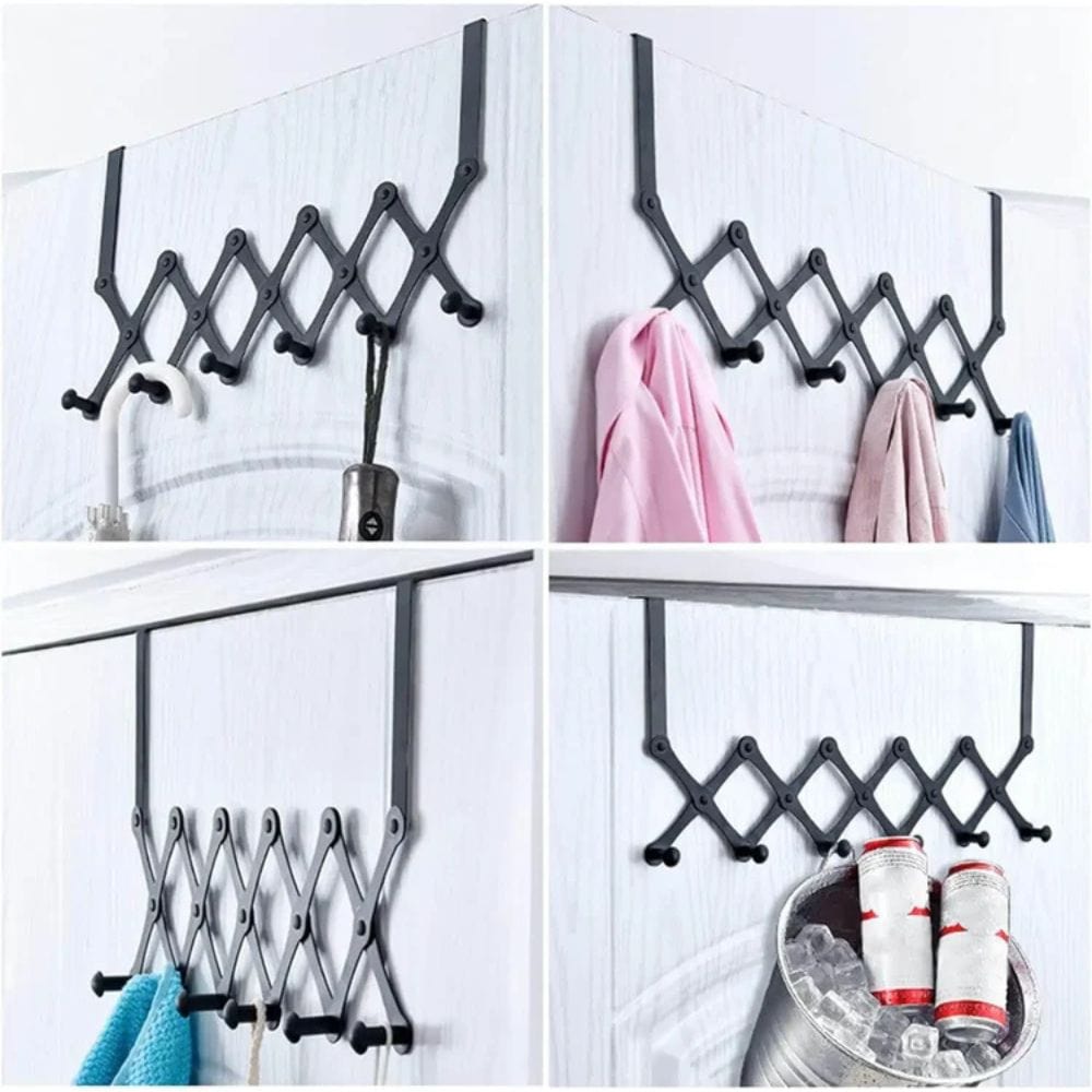 Foldable Utility Stainless Steel Door Hanger