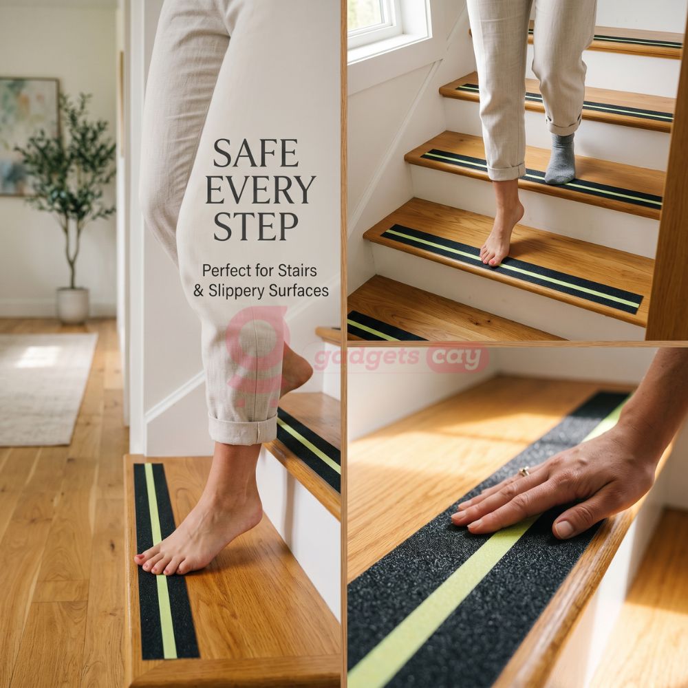 GlowGrip Anti-Slip Saftey Strips Tape (45 CM X 5 Meter)