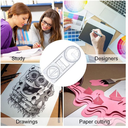 Multipurpose Geometric Ruler (Buy 1 Get 1 Free)