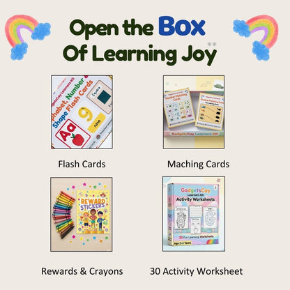 GadgetsCay 90+ Learning Activities Kit for Kids (Age 3–6)