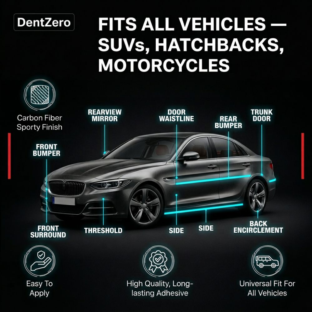 DentZero Car Carbon Tape (Buy 1 Get 1 Free)