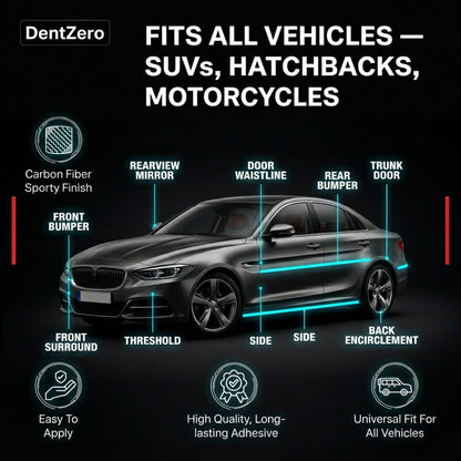 DentZero Car Carbon Tape (Buy 1 Get 1 Free)