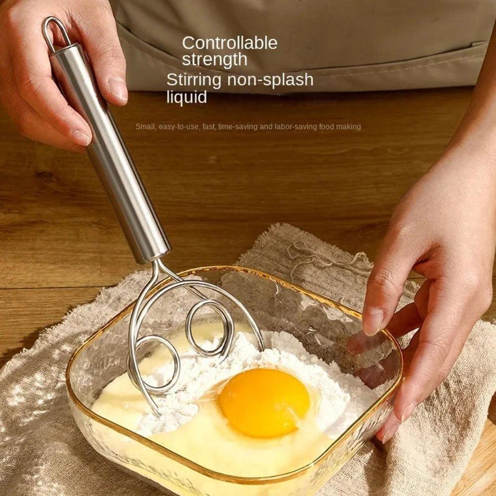 Kitchen Combo (Dough Wishker +Silicone Strainer+Stainless Steel Straws+ Jar Shaped Pouch)