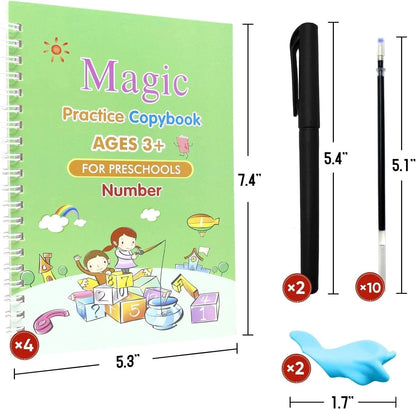 Magic Reusable Kids Practice Books (Set Of 4 Books)
