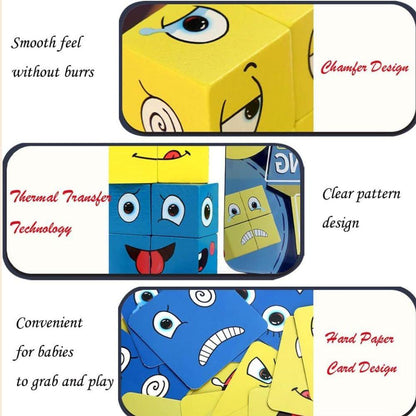 Crazy Puzzle Game For Kids ( 16 Blocks + 72 Playing Cards)