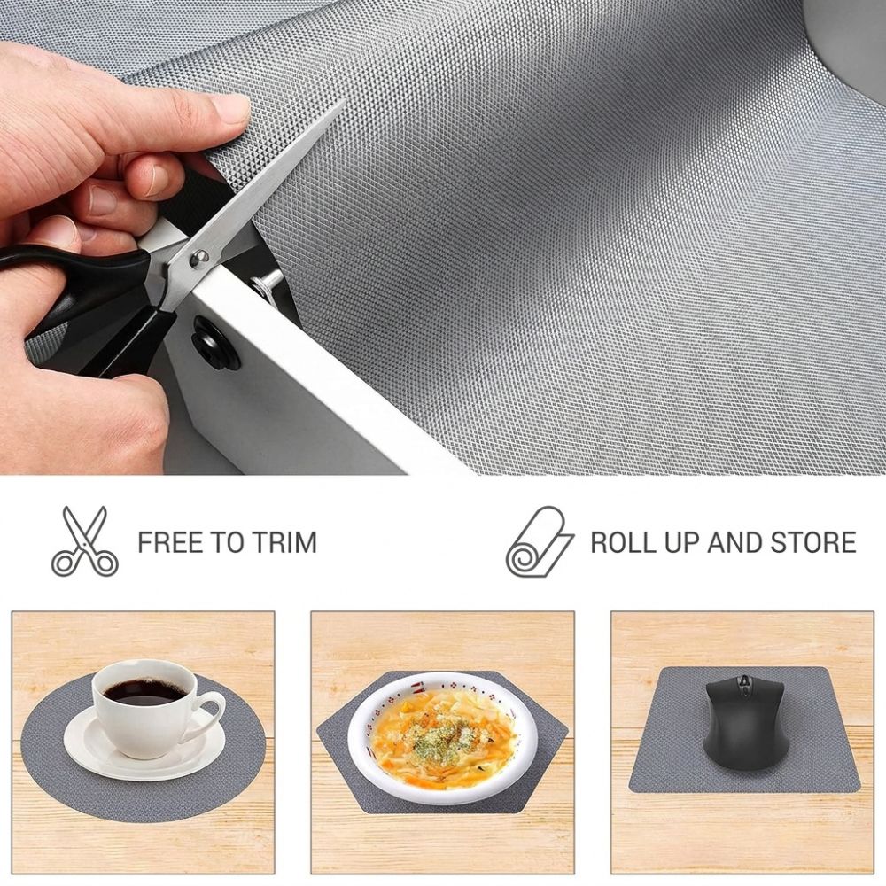 Anti Slip Shelf Saver Mat |45 Cm X 5 Meter| Big Roll | Plain Design